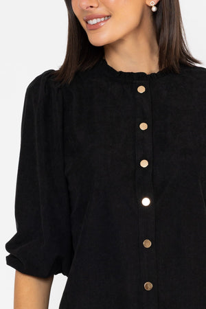 Carraig Donn Corduroy Blouse Black
