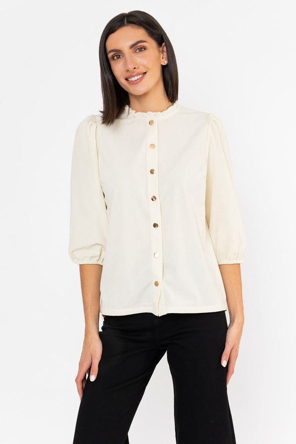 Carraig Donn Corduroy Blouse Cream