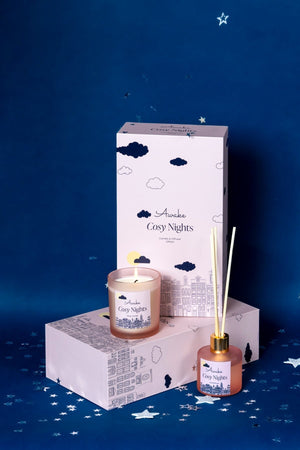 Carraig Donn Cosy Nights Awake Candle & Diffuser Gift Set
