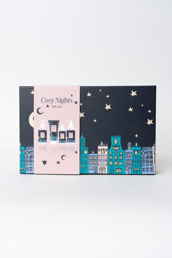 Carraig Donn Cosy Nights Lavender Bath Gift Set of 4 - Body Wash, Body Scrub, Body Mist & Lotion