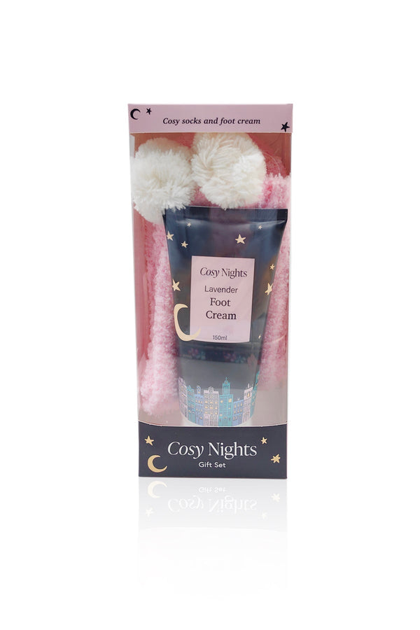 Carraig Donn Cosy Nights Lavender Foot Care Gift Set - Socks & Cream