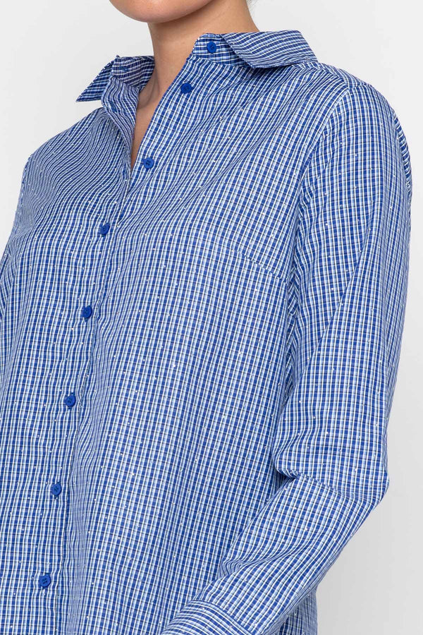 Carraig Donn Cotton Blend Check Shirt With Studs