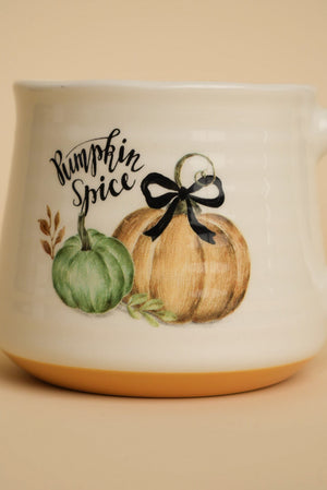 Carraig Donn Cream Ceramic Halloween Pumpkin Mug