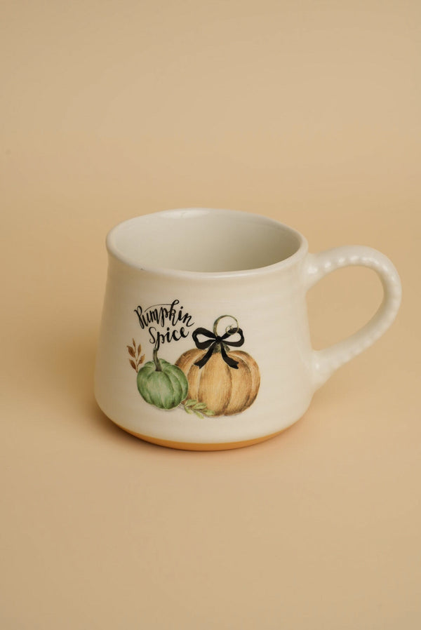 Carraig Donn Cream Ceramic Halloween Pumpkin Mug