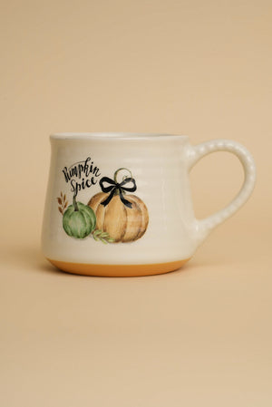 Carraig Donn Cream Ceramic Halloween Pumpkin Mug