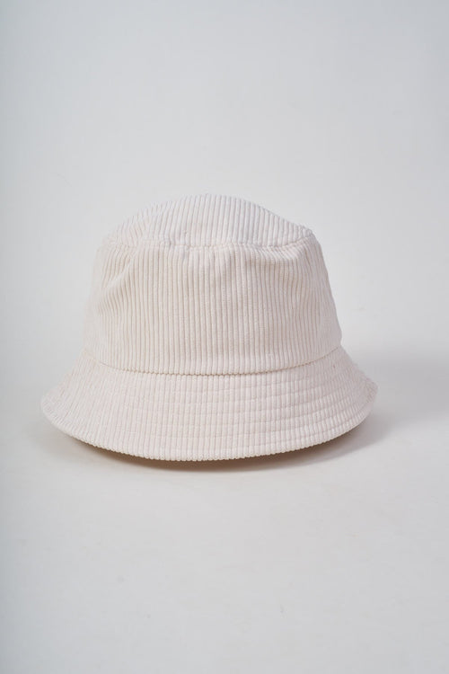 Cream Corduroy Bucket Hat