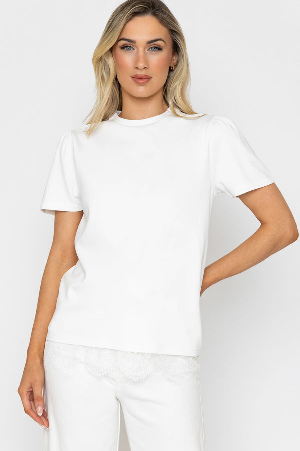 Carraig Donn Cream Lace Trim T-Shirt