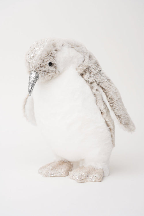 Cream Medium Penguin Christmas Decoration