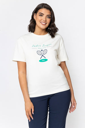 Carraig Donn Cream Tennis Club T-Shirt
