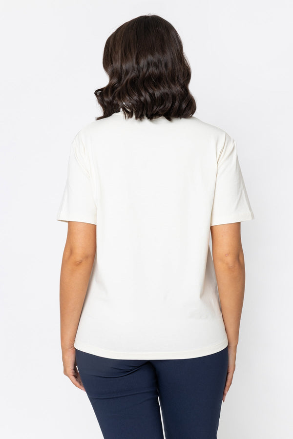 Carraig Donn Cream Tennis Club T-Shirt