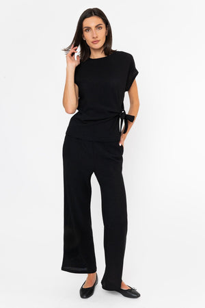 Carraig Donn Crinkle Wide Leg Trousers