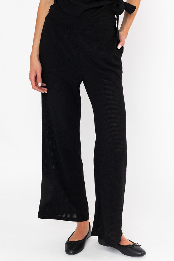 Carraig Donn Crinkle Wide Leg Trousers