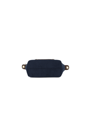 Carraig Donn Dark Blue Corduroy Mini Top Handle Tote Bag