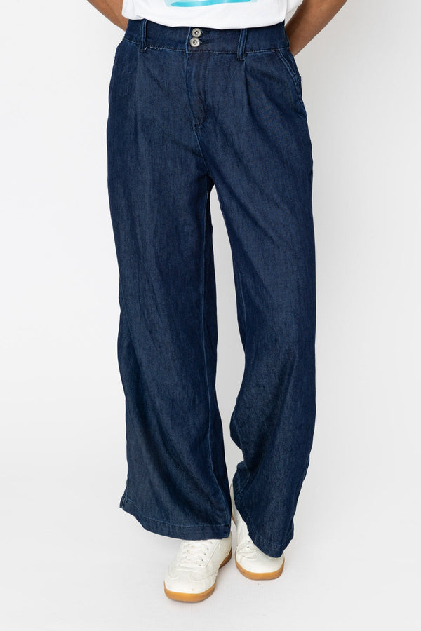 Carraig Donn Dark Denim Wide Leg Jeans