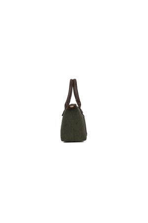 Carraig Donn Dark Green Corduroy Mini Top Handle Tote Bag