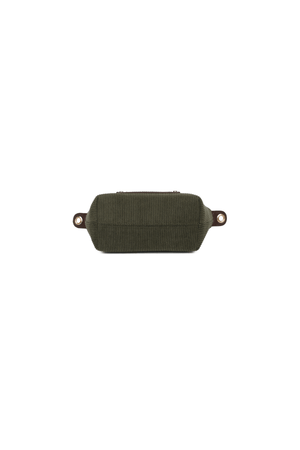Carraig Donn Dark Green Corduroy Mini Top Handle Tote Bag
