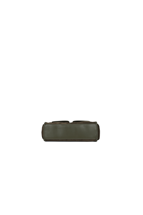 Carraig Donn Dark Green Faux Suede Front Pocket Hobo Shoulder Bag