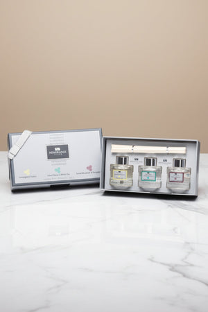 Carraig Donn Diffuser Mini Set of 3 Lemongrass, Lotus Flower & White Tea, Sweet Mandarin & Grapefruit