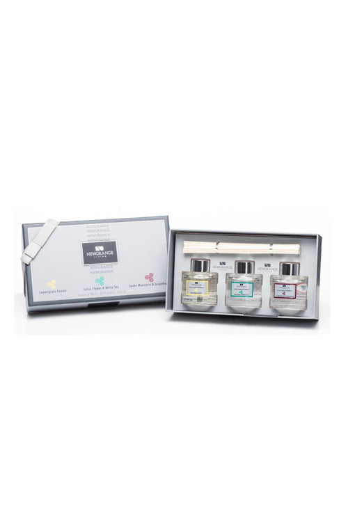 Carraig Donn Diffuser Mini Set of 3 Lemongrass, Lotus Flower & White Tea, Sweet Mandarin & Grapefruit