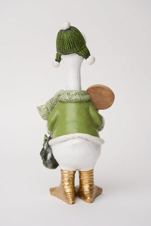 Carraig Donn Duck With Merry Christmas Sign Christmas Decoration