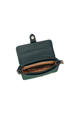 Carraig Donn East West Green Buckle Detail Shoulder Bag