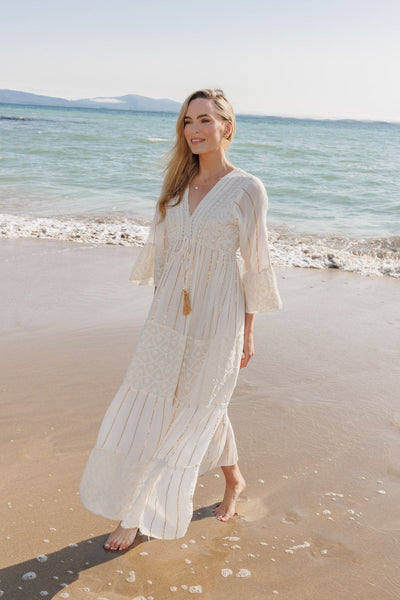 Ecru Boho Maxi Dress | Carraig Donn Ecru Boho Maxi Dress | Carraig Donn