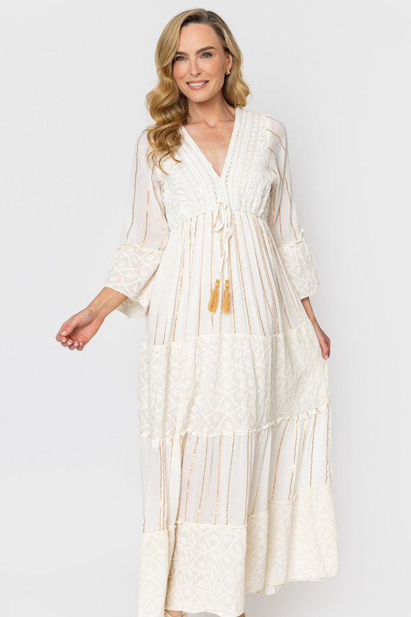 Ecru Boho Maxi Dress | Carraig Donn Ecru Boho Maxi Dress | Carraig Donn