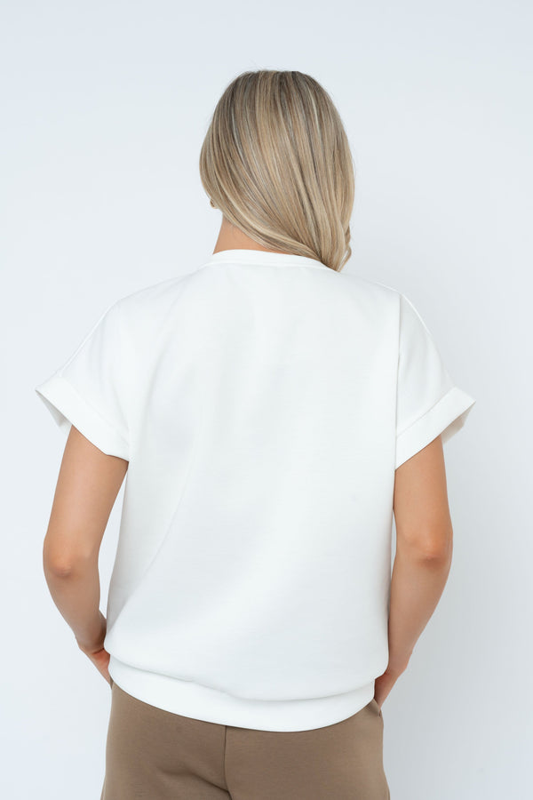 Carraig Donn Ecru Sweatshirt Top