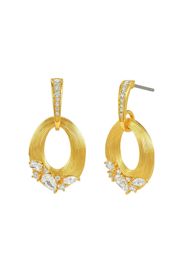 Carraig Donn Eliana Brushed Gold Plated Earrings