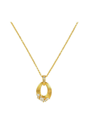 Carraig Donn Eliana Brushed Gold Plated Necklace