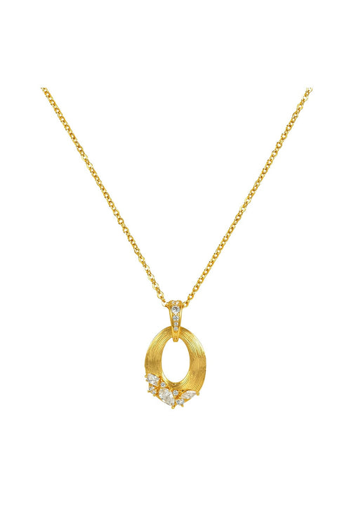 Eliana Brushed Gold Plated Necklace