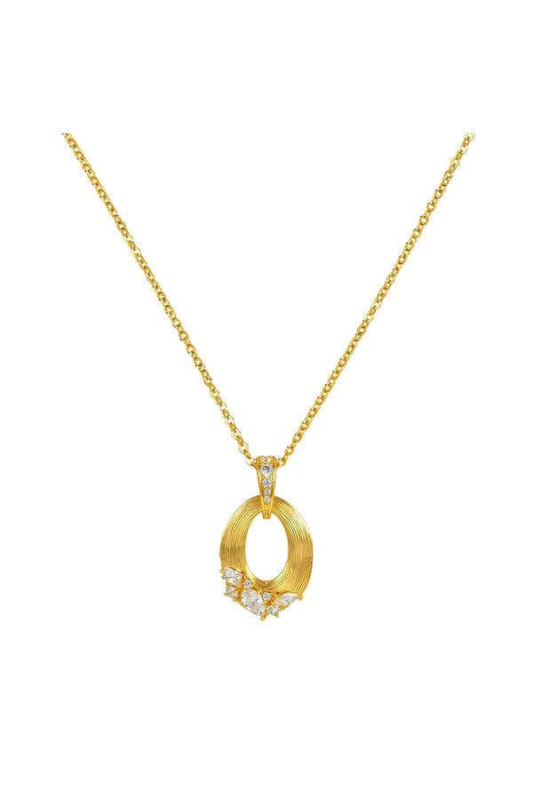 Carraig Donn Eliana Brushed Gold Plated Necklace