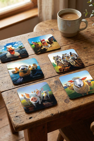 Carraig Donn Eoin O Connor Beyond The Herd Set of 6 Coasters