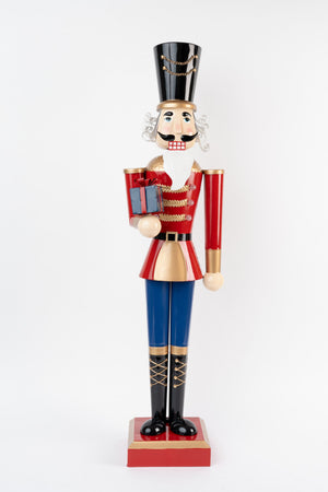 Carraig Donn Extra Large Nutcracker With Present H165cm Christmas Decoration