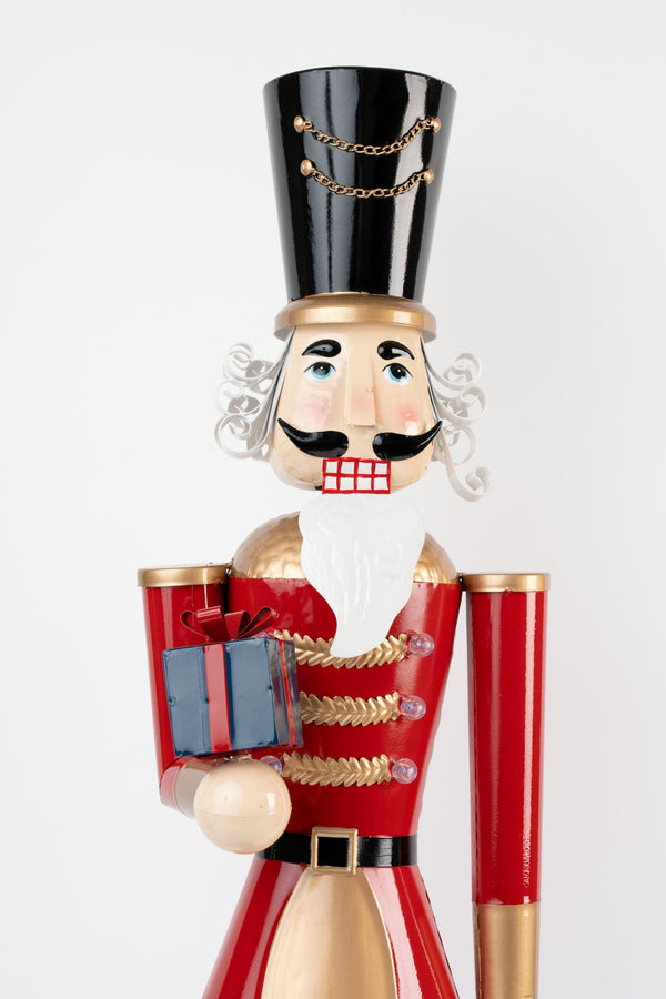 Carraig Donn Extra Large Nutcracker With Present H165cm Christmas Decoration