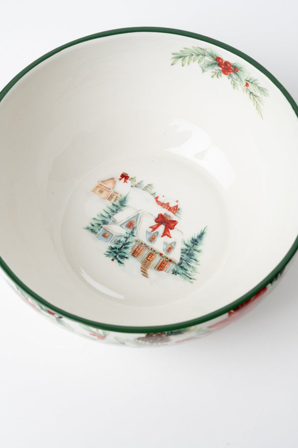 Carraig Donn Fetive Scene Christmas Serving Bowl