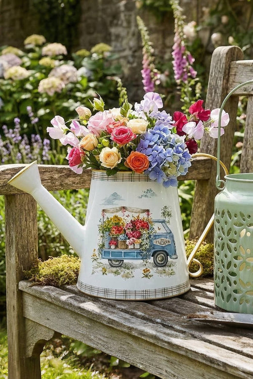 Flower Market Metal Watering Can