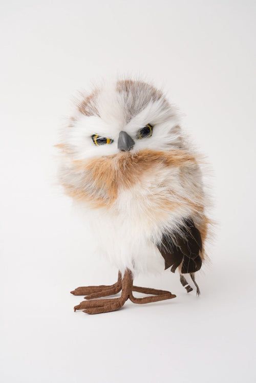 Medium Fluffy Owl Christmas Decoration