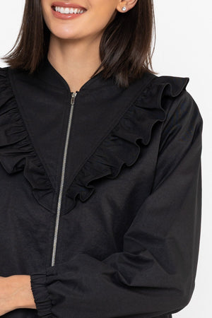 Carraig Donn Frill Detail Bomber Jacket