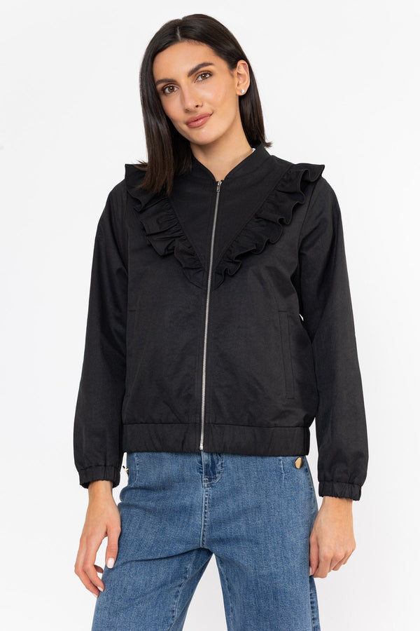 Carraig Donn Frill Detail Bomber Jacket