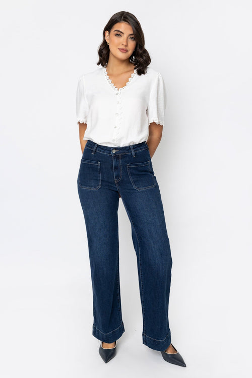 Front Pocket Denim Jeans