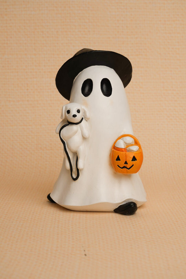 Carraig Donn Ghost With Dog Halloween Decorative Ornament