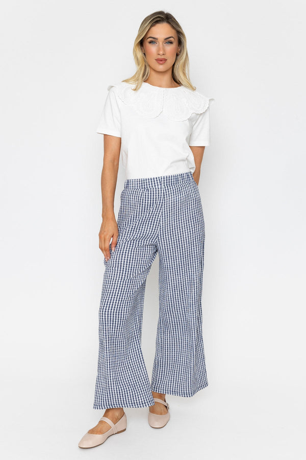 Carraig Donn Gingham Elastic Waist Trousers
