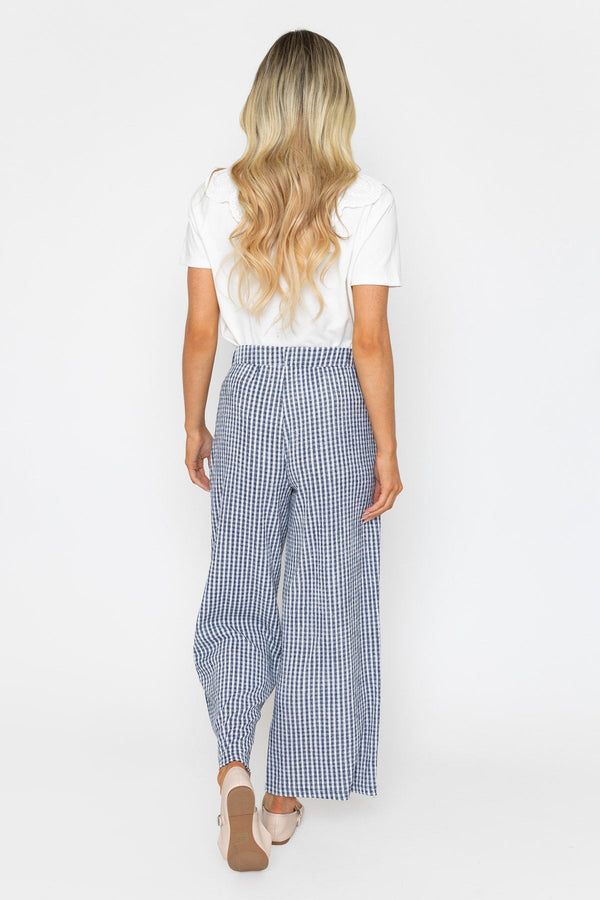 Carraig Donn Gingham Elastic Waist Trousers