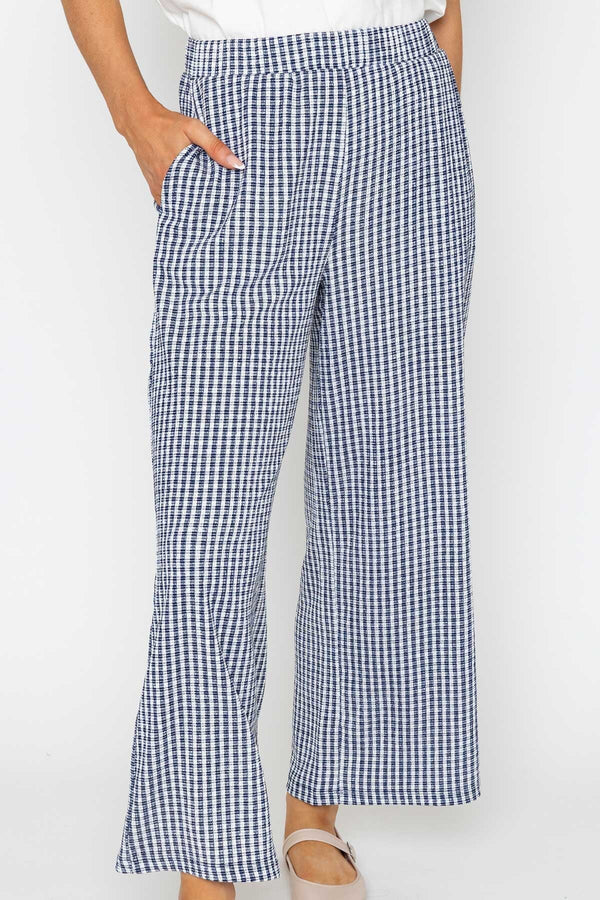 Carraig Donn Gingham Elastic Waist Trousers