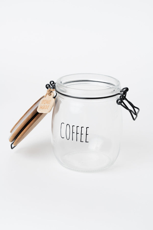 Carraig Donn Glass Kitchen Coffee Jar With Acacia Wood Lid