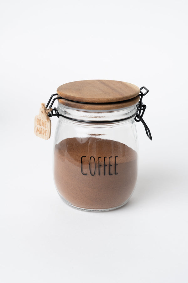 Carraig Donn Glass Kitchen Coffee Jar With Acacia Wood Lid