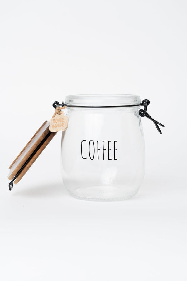 Carraig Donn Glass Kitchen Coffee Jar With Acacia Wood Lid