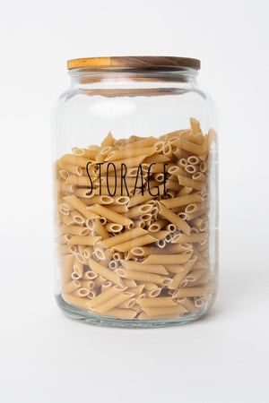 Carraig Donn Glass Kitchen Storage Jar With Acacia Wood Lid