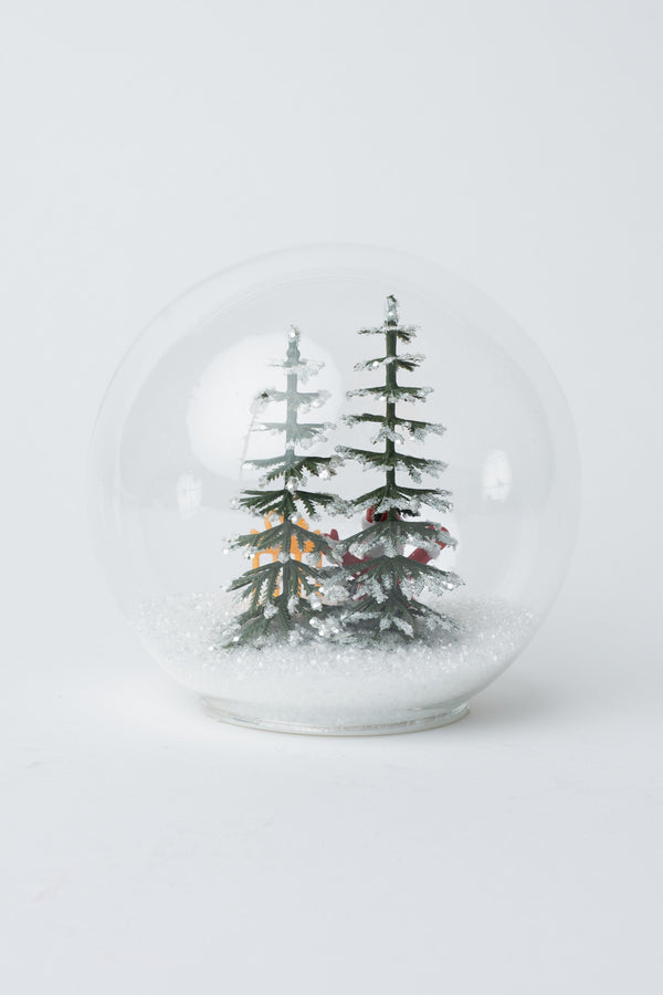 Carraig Donn Glass LED Santa Christmas Ball